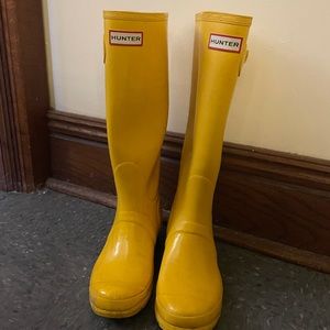 Hunger brand yellow rain boots